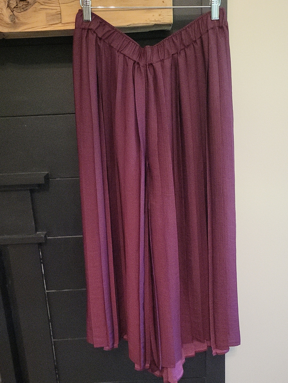 Anthropologie Wide-Leg Palazzo Pants in Plum